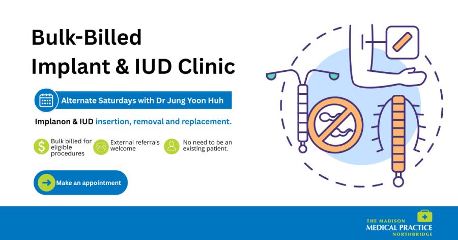 BULK-BILLED Implant & IUD Clinic